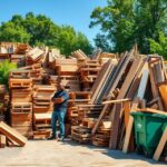 can you put wood in recycling bin