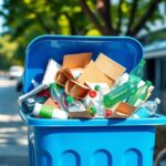 what goes in the blue recycling bin