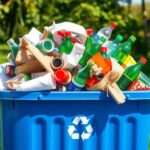 what goes in the recycling blue bin