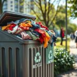 can clothes go in recycle bin