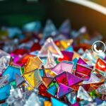 can i put broken glass in recycle bin