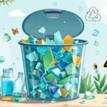 can i put broken glass in recycling bin