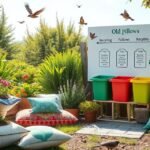 how to recycle old pillows