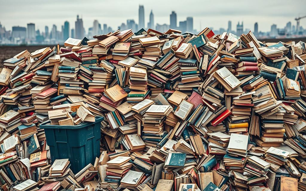 book waste and recycling challenges