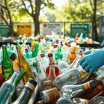 can you put glass in recycle bin