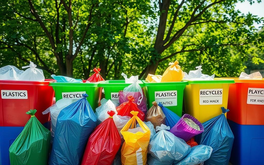 can you put plastic bags in recycling bin uk