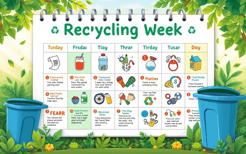 recycling week schedule