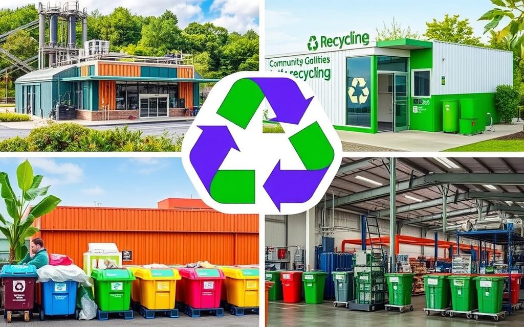types of recycling facilities