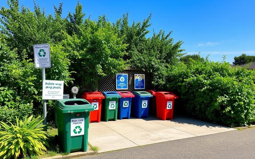 recycling drop-off points
