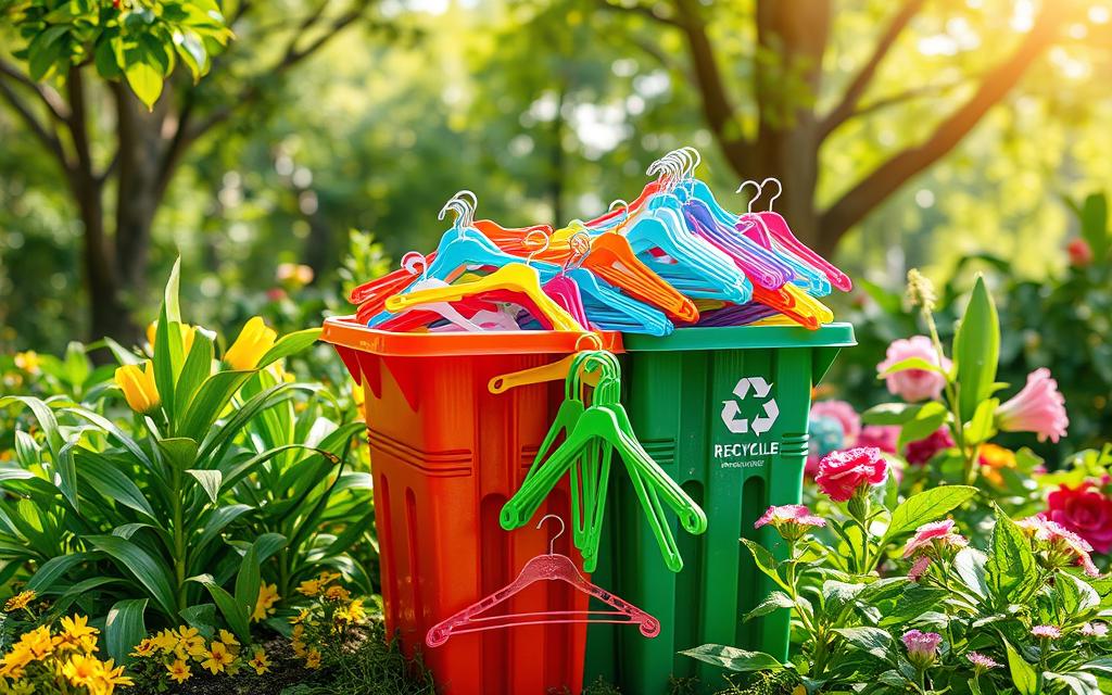 recycling plastic hangers