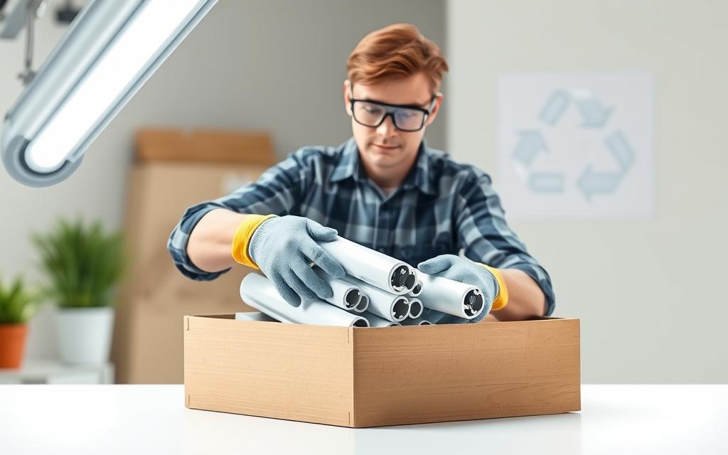safety precautions for handling fluorescent tubes