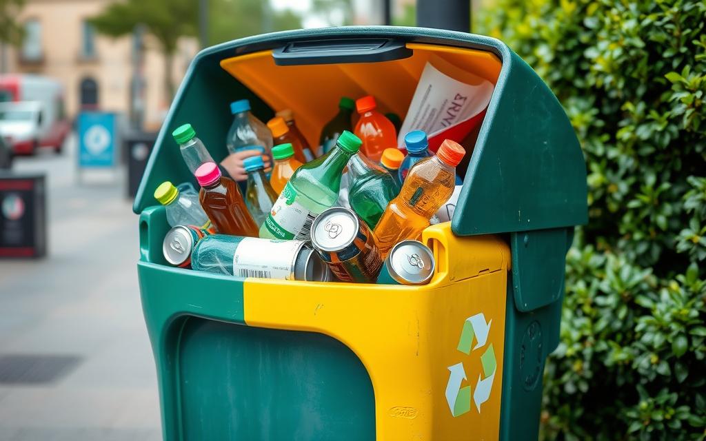 what goes in recycling bin uk