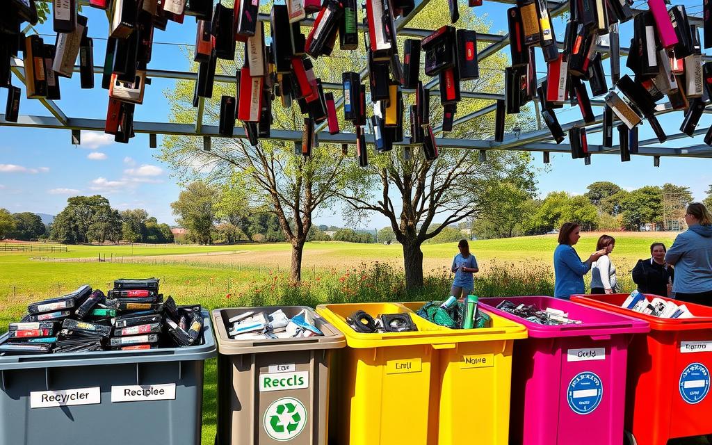 where can i recycle vhs tapes uk