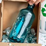 can you put broken glass in recycle bin