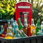 can you put glass in the recycling bin uk