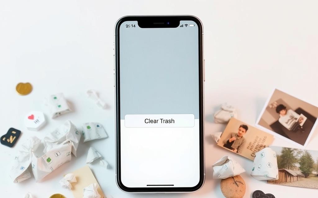 clear trash in Files app