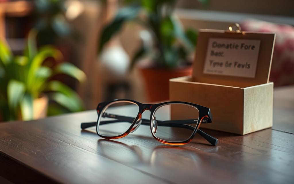 donating glasses