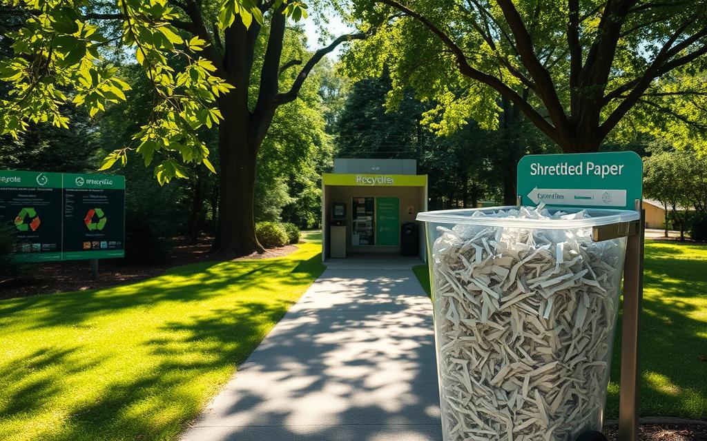 where to recycle shredded paper