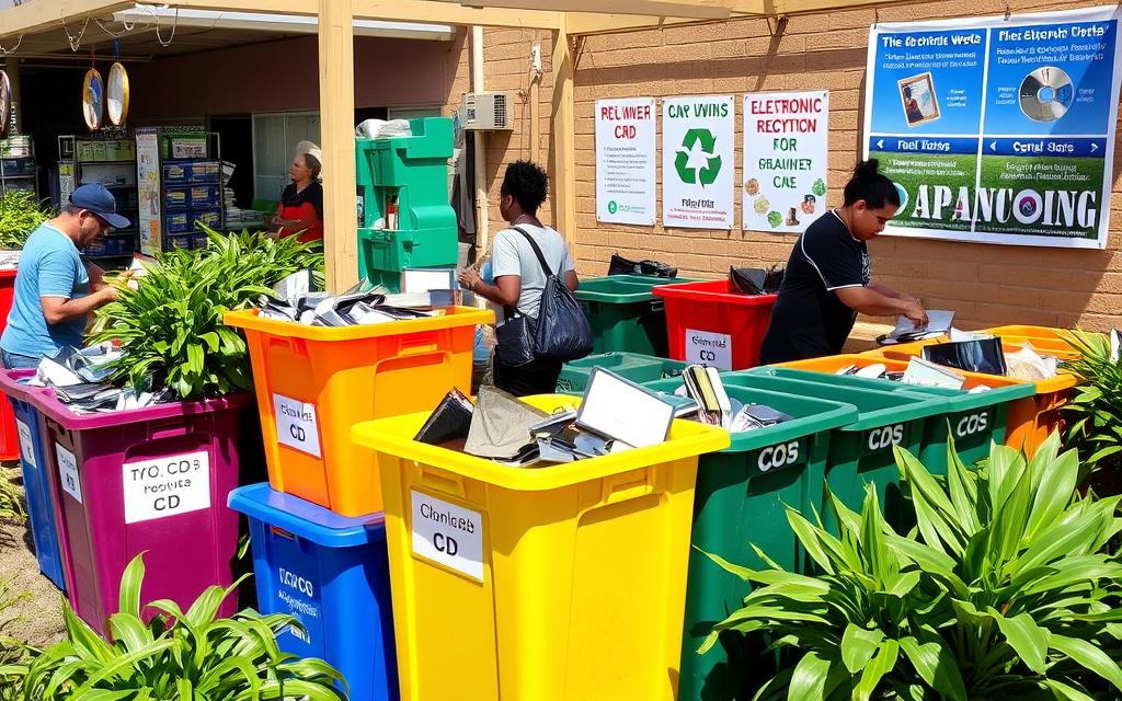 Local recycling options for CDs