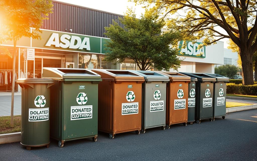 asda clothes recycling bins