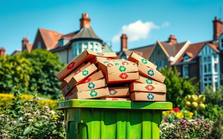 can you recycle pizza boxes uk
