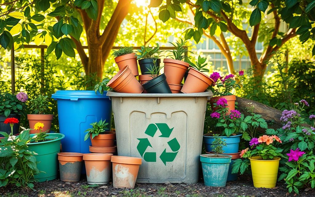 can you recycle plant pots