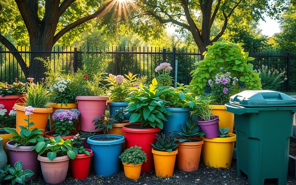 recycling plastic pots