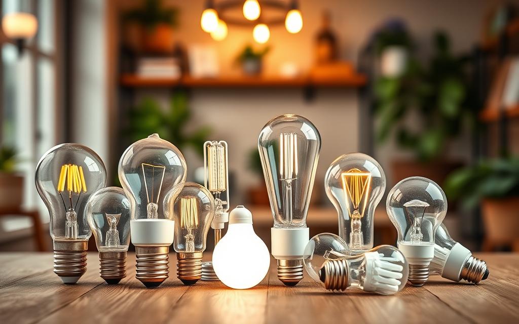 types of light bulbs