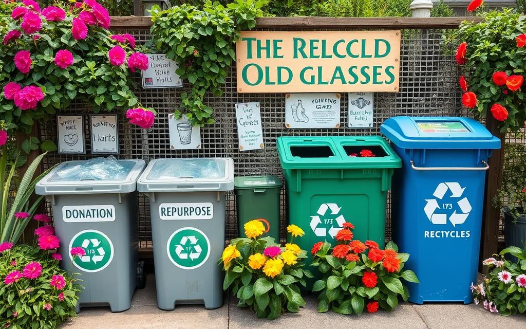 where can you recycle old glasses