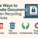 Safe Ways to Handle Documents When Recycling Devices