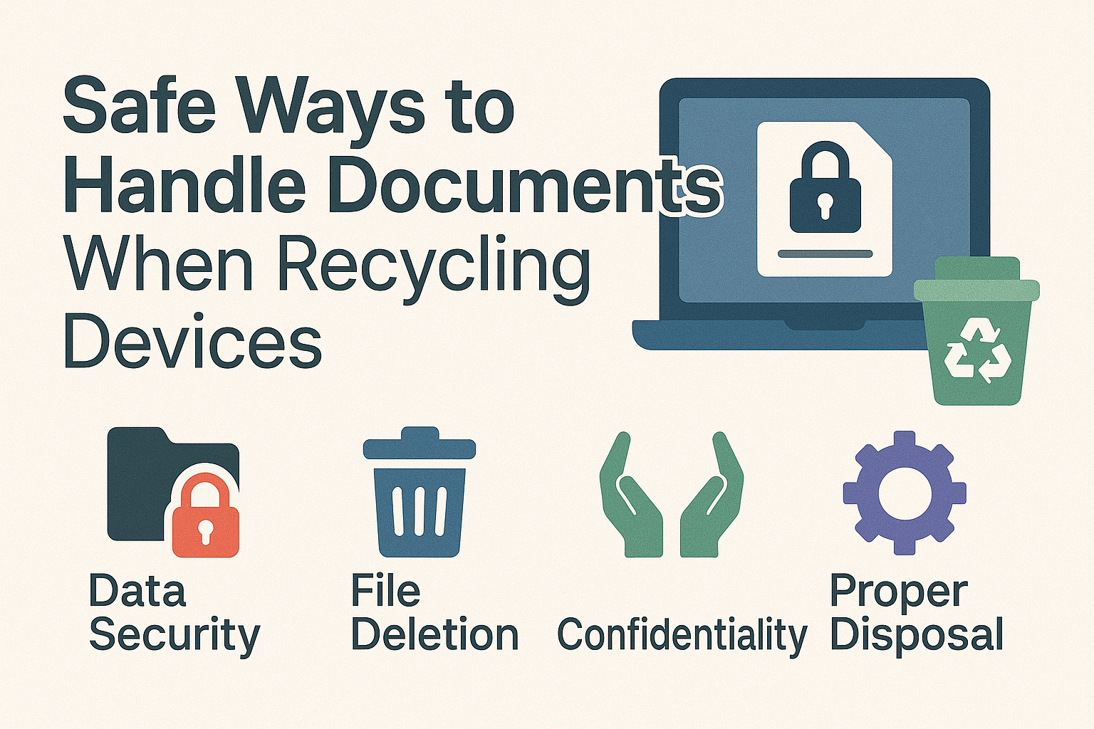 Safe Ways to Handle Documents When Recycling Devices