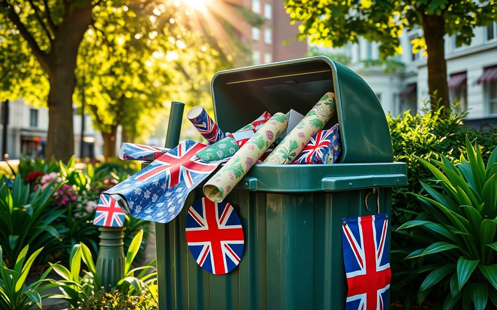can you recycle wrapping paper uk