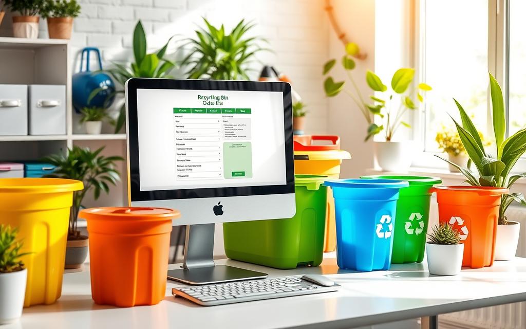 how to order recycling bins
