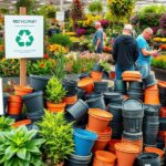 which garden centres recycle plant pots near me