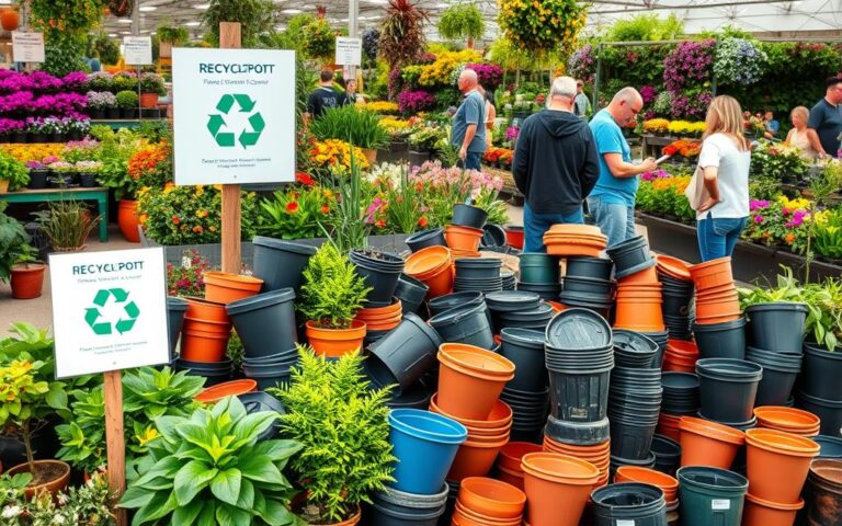 which garden centres recycle plant pots near me