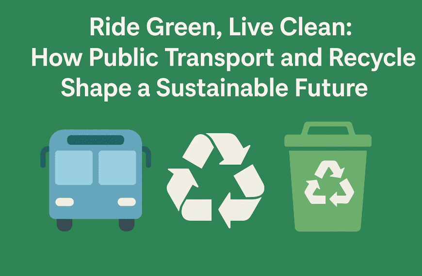 Ride Green, Live Clean: How Public Transport and Recycling Shape a Sustainable Future