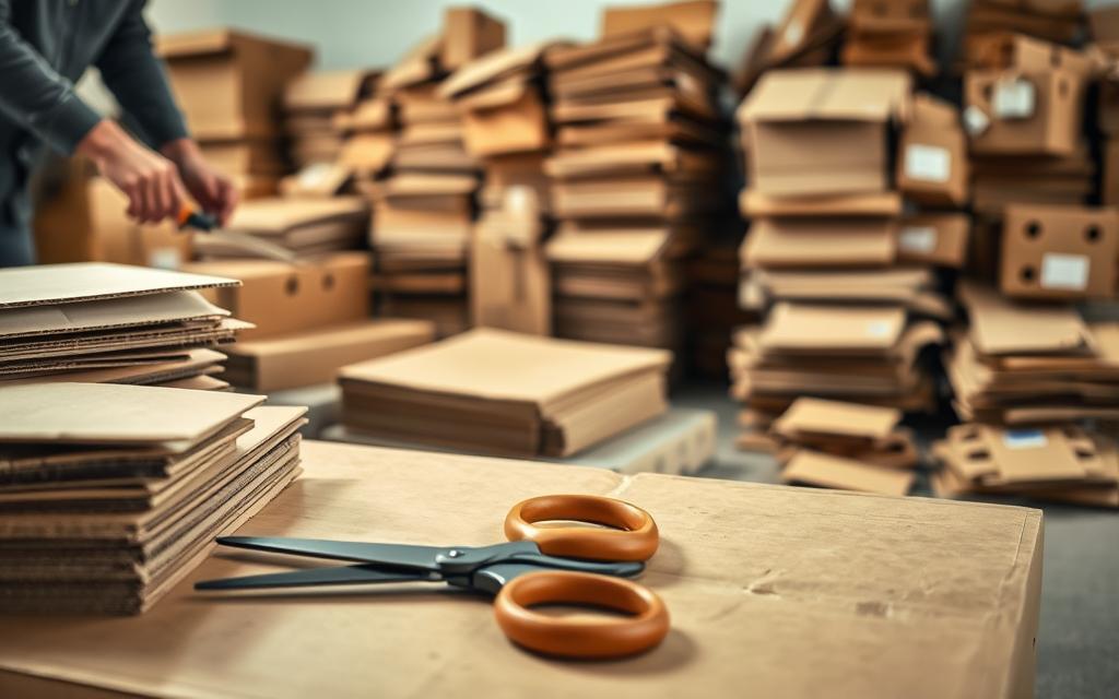 cardboard recycling preparation