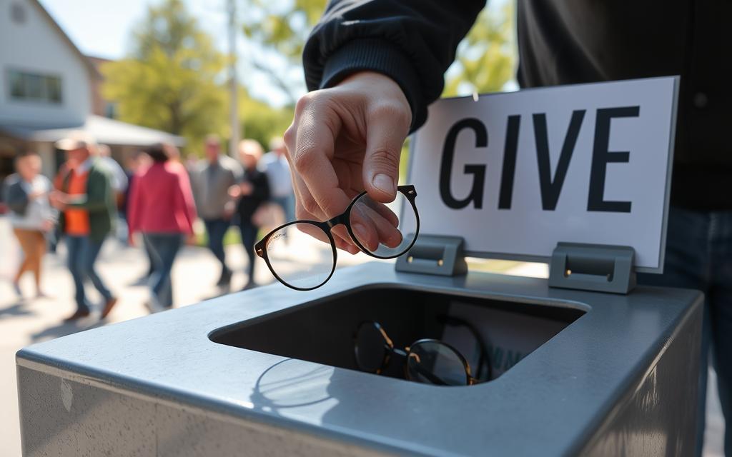 donate old glasses to charity