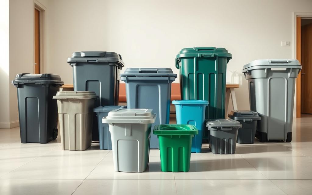 garbage container size selection