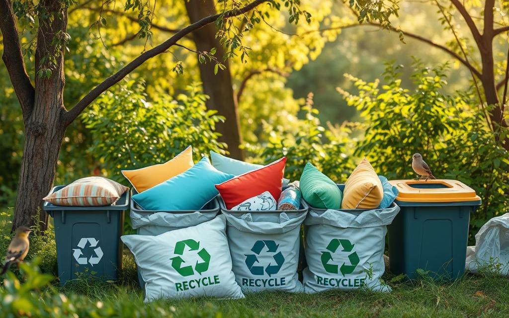 how do you recycle pillows