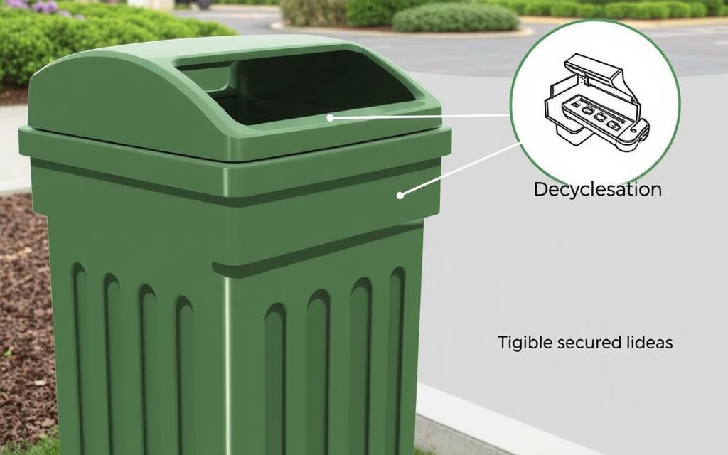 outdoor recycling containers