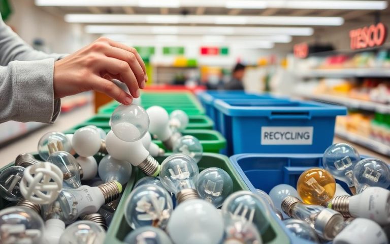 recycle light bulbs tesco