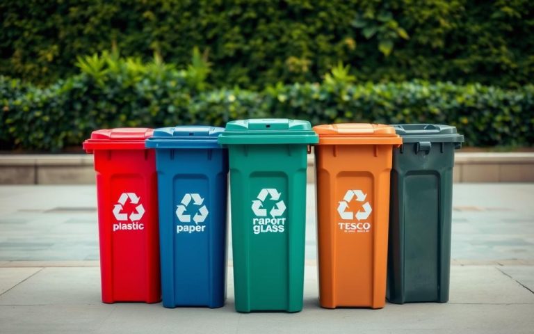 recycling bins at tesco