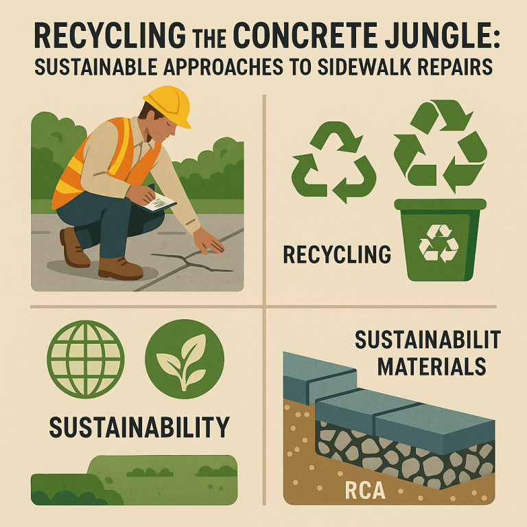 Recycling the Concrete Jungle: Sustainable Approaches to Sidewalk Repairs