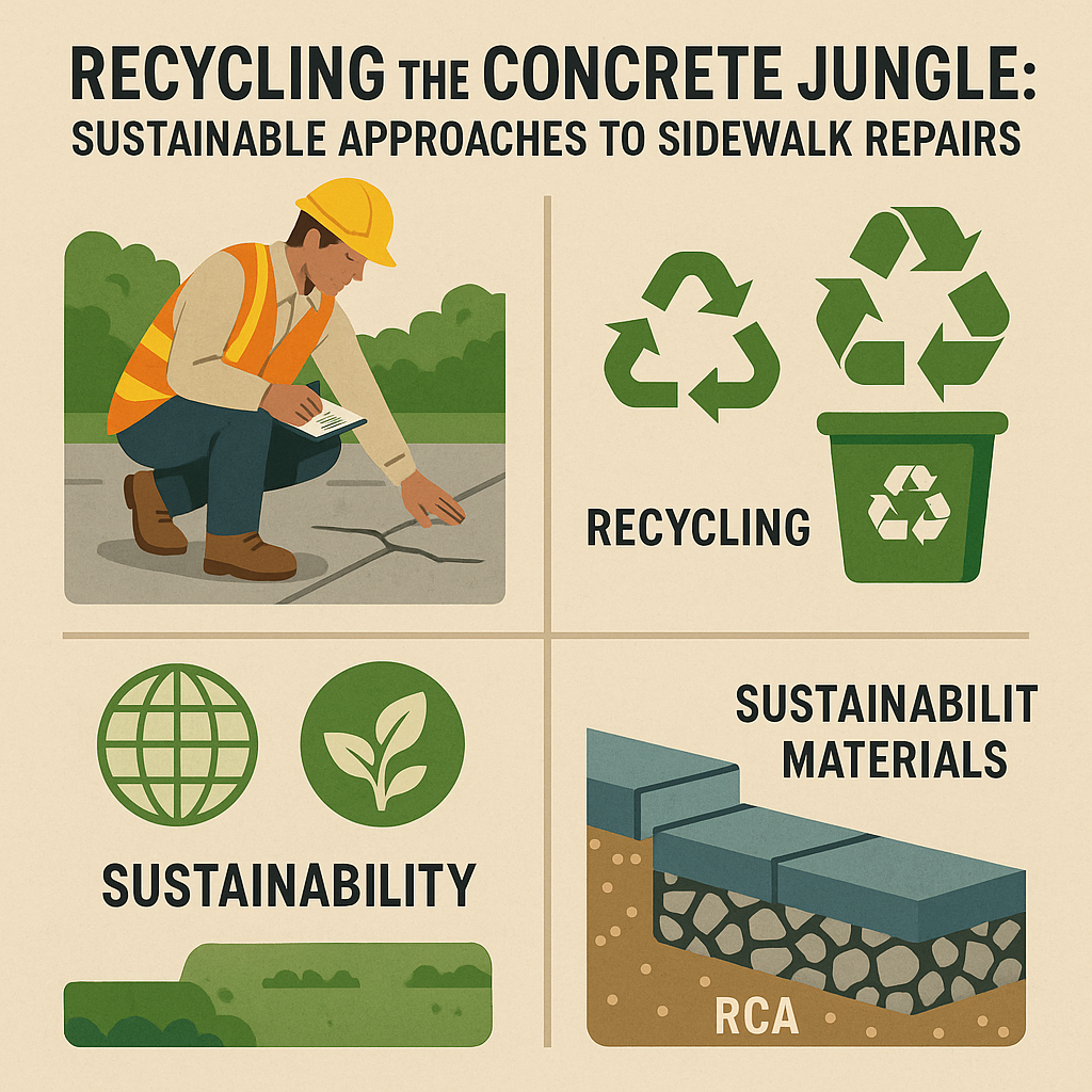 Recycling the Concrete Jungle: Sustainable Approaches to Sidewalk Repairs