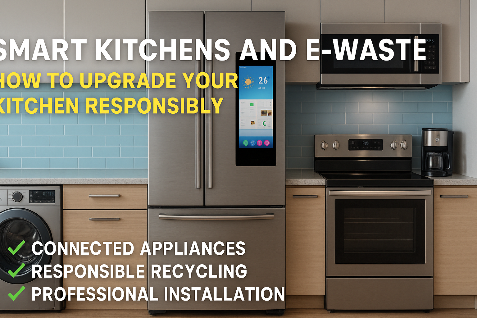 Smart Kitchens and E-Waste: How to Upgrade Your Kitchen Responsibly