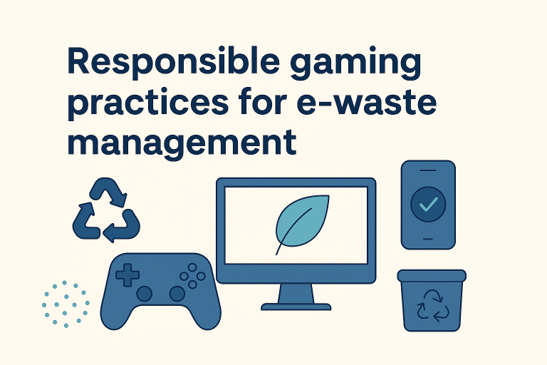 Responsible gaming practices for e-waste management