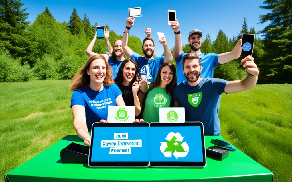 Community Engagement Phone Tablet Recycling